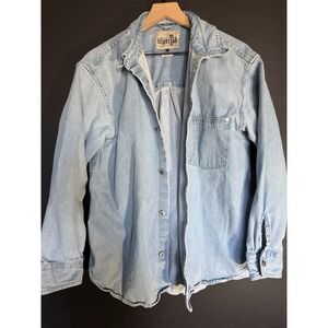 Levi's Vintage Mens Silver Tab Size Men's Small Button Up Denim Shirt Cotton